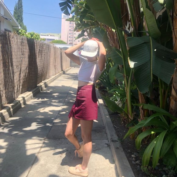 IVY PARK US 10 Adidas Maroon skirt - Picture 9 of 10